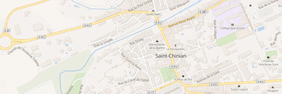 Plan du 6 Rue de la Ville à Saint-Chinian