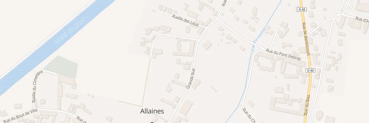 Plan du 11 Gr Grande Rue à Allaines