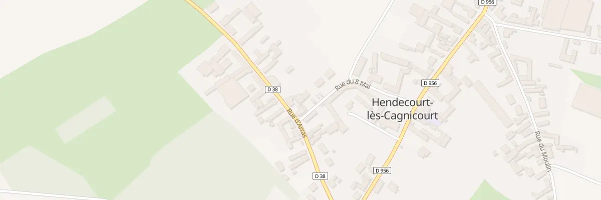 Plan du 12 Rue du Huit Mai à Hendecourt-lès-Cagnicourt