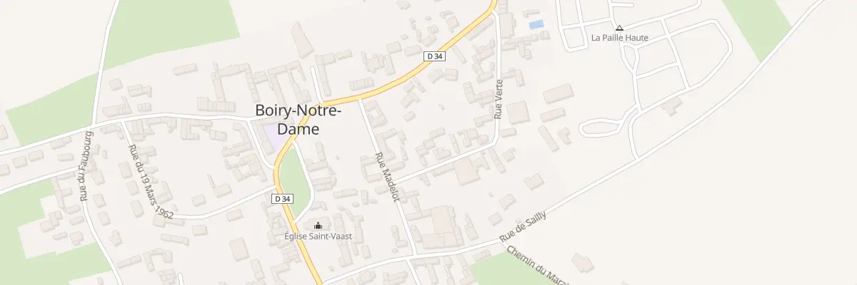 Plan du 18 Rue Verte à Boiry-Notre-Dame