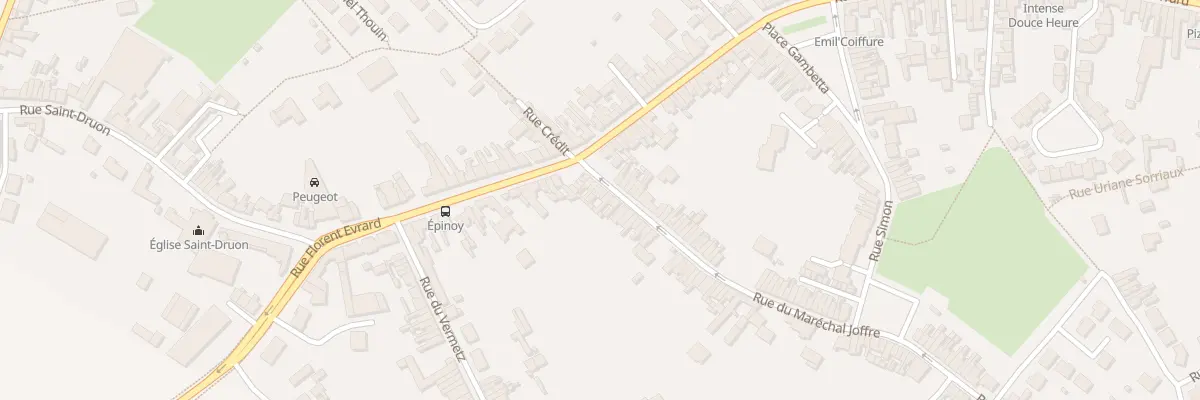 Plan du 8 Rue du Maréchal Joffre à Carvin
