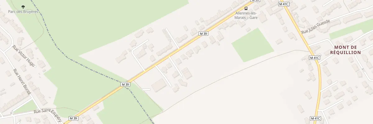 Plan du 96 Rue du Général De Gaulle à Allennes-les-Marais