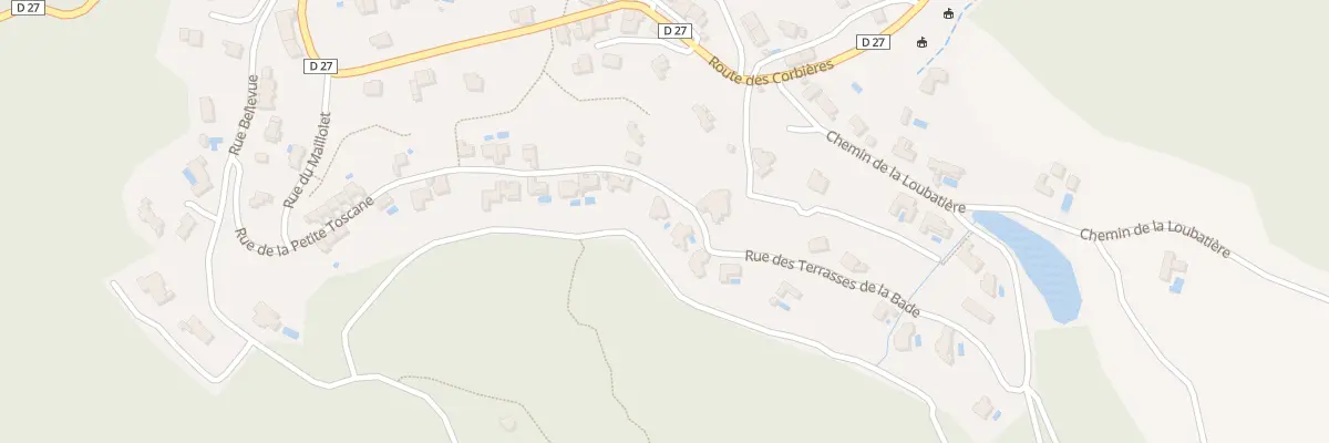 Plan du 31 Rue des Terrasses de la Bade à Treilles