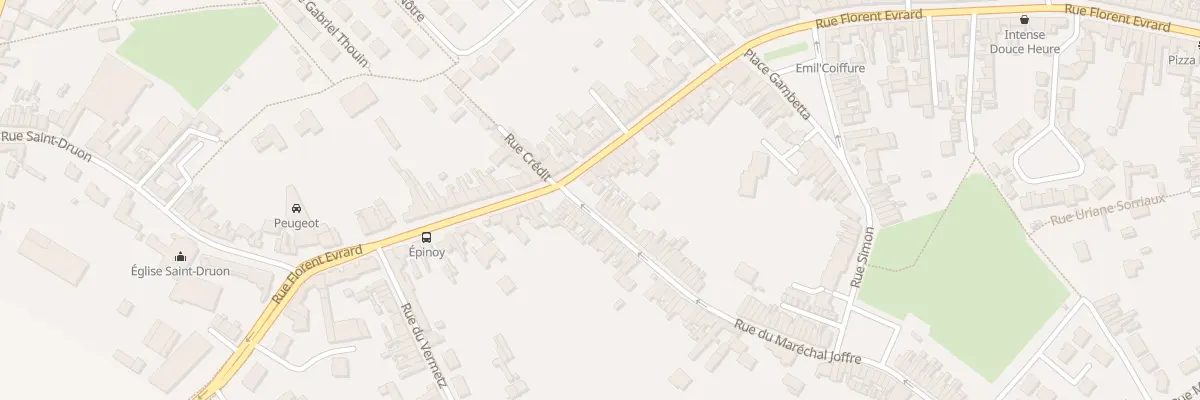 Plan du 1 Rue du Maréchal Joffre à Carvin