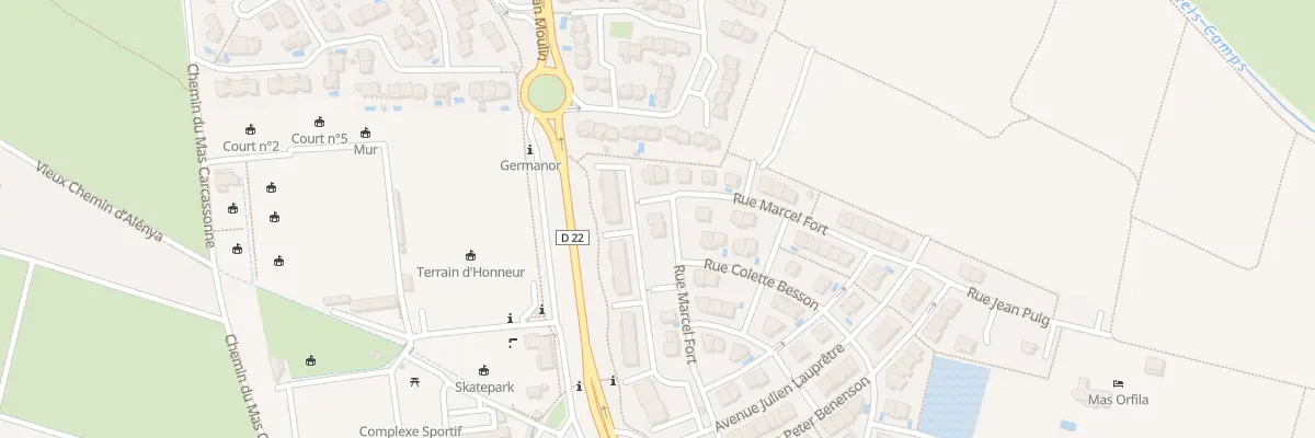 Plan du 17 Rue Marcel Fort à Cabestany