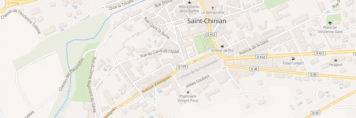 Plan du 1 Rue du Canal de l’Abbé à Saint-Chinian