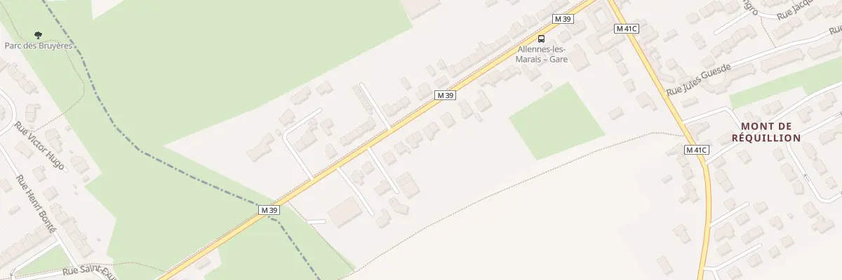 Plan du 92 Rue du Général De Gaulle à Allennes-les-Marais