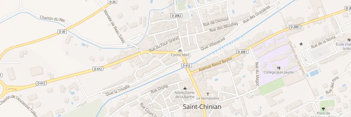 Plan du 1 Av de Saint Pons à Babeau-Bouldoux