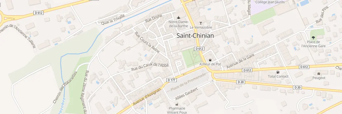 Plan du 2 Rue du Porche à Saint-Chinian