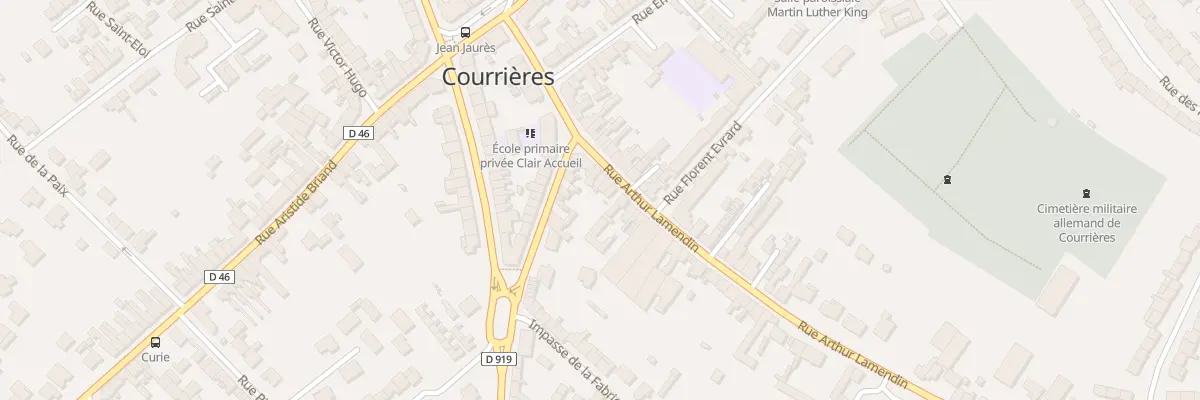 Plan du 8 Rue Arthur Lamendin à Courrières