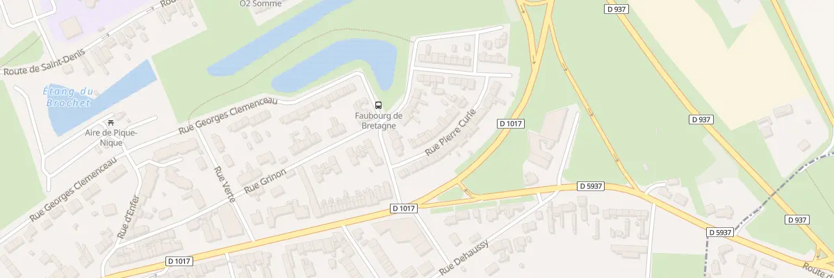 Plan du 1 Rue Pierre Curie à Péronne