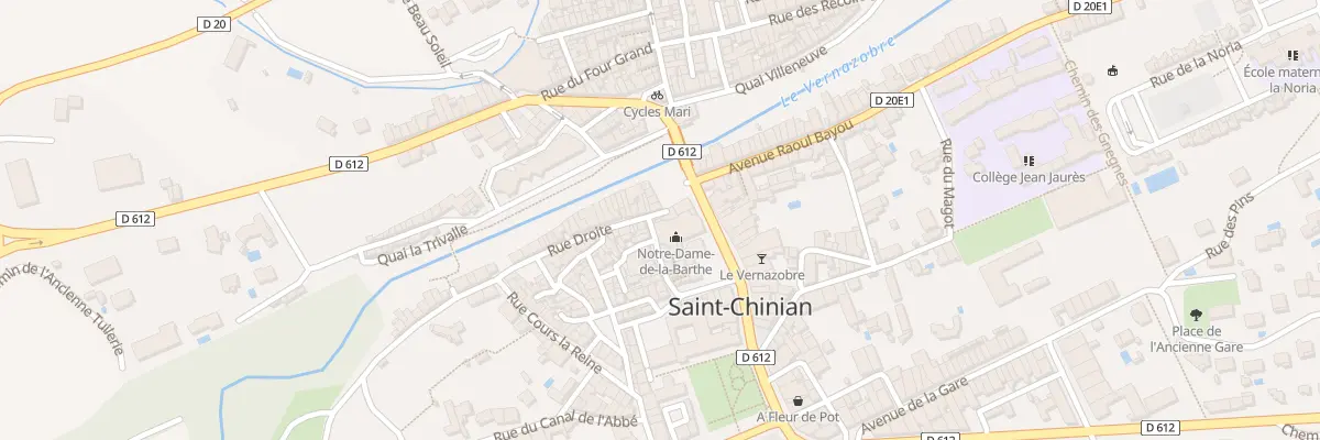 Plan du 1 Rue Droite à Saint-Chinian