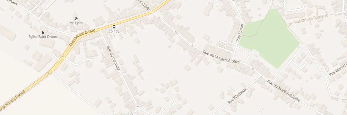 Plan du 36 Rue du Maréchal Joffre à Carvin