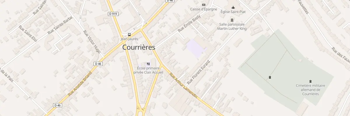Plan du 3 Rue Arthur Lamendin à Courrières
