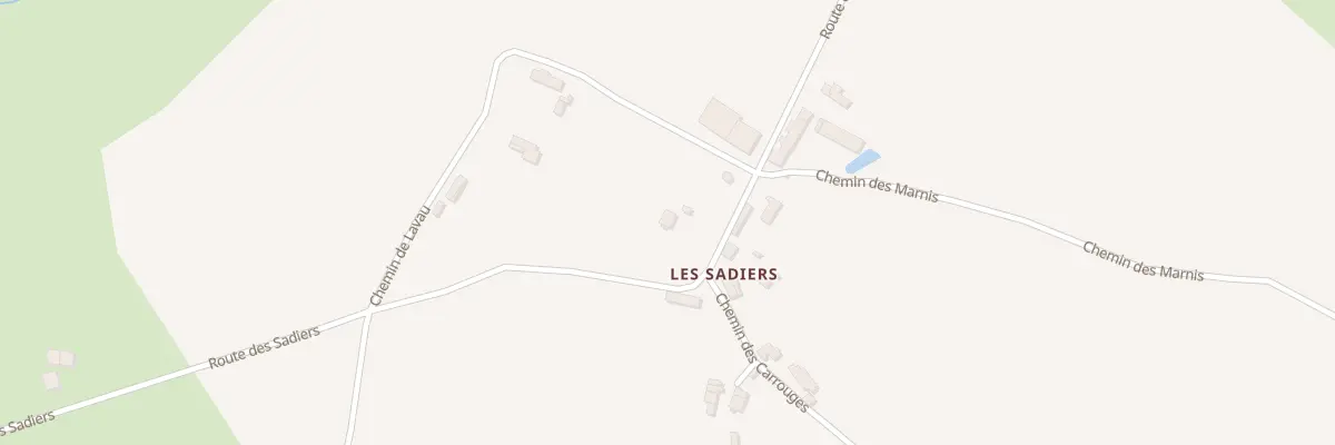 Plan du 9 Rte des Sadiers à Faverelles