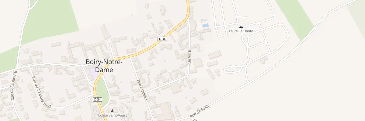 Plan du 8 Rue Verte à Boiry-Notre-Dame