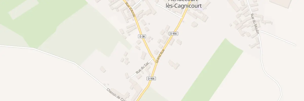 Plan du 68 Gr Grand Rue à Hendecourt-lès-Cagnicourt