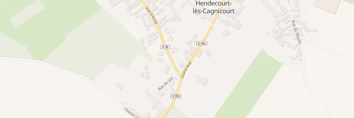 Plan du 66 Gr Grand Rue à Hendecourt-lès-Cagnicourt