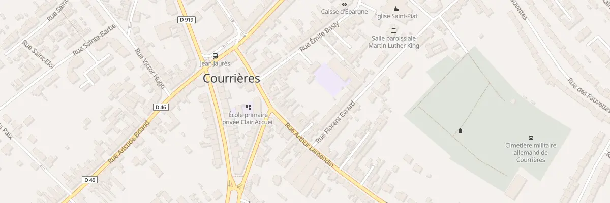 Plan du 7 Rue Arthur Lamendin à Courrières