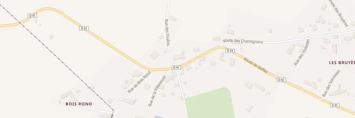 Plan du 2 Rue des Foulins à Jussy-le-Chaudrier