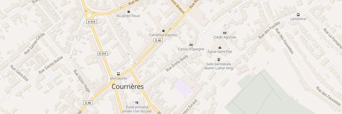 Plan du 20 Rue Emile Basly à Courrières