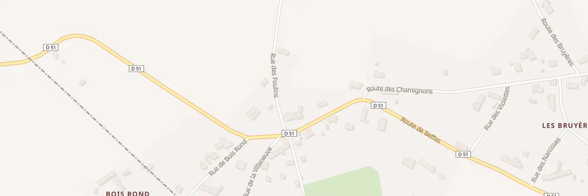Plan du 1 Rte de Beffes à Jussy-le-Chaudrier