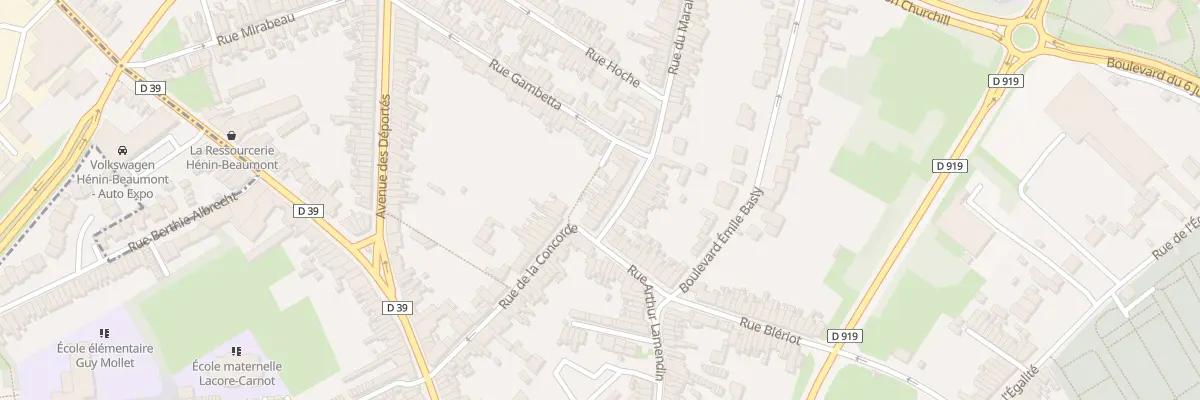 Plan du 23 Rue du Marais à Hénin-Beaumont