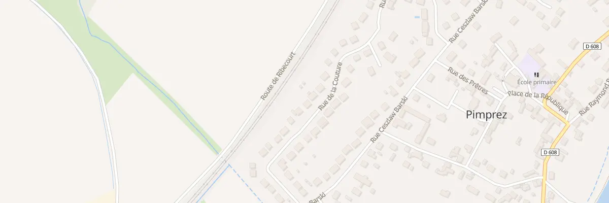 Plan du 417 Rue de la Couture à Pimprez