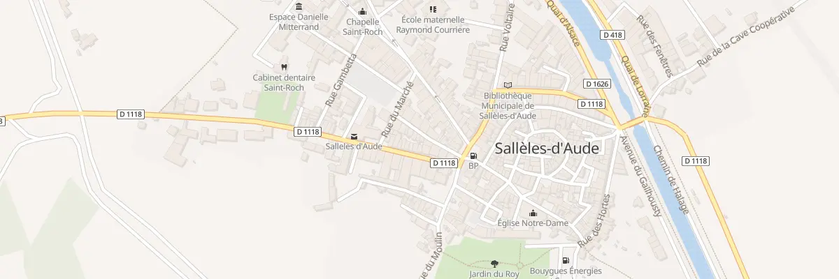 Plan du 9 Rue du 4 Septembre 1870 à Sallèles-d’Aude