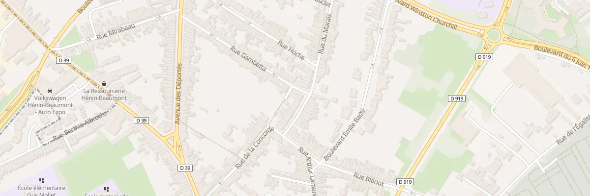 Plan du 57 Rue du Marais à Hénin-Beaumont