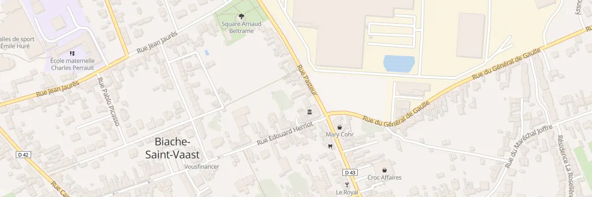 Plan du 6 Rue Pasteur à Biache-Saint-Vaast