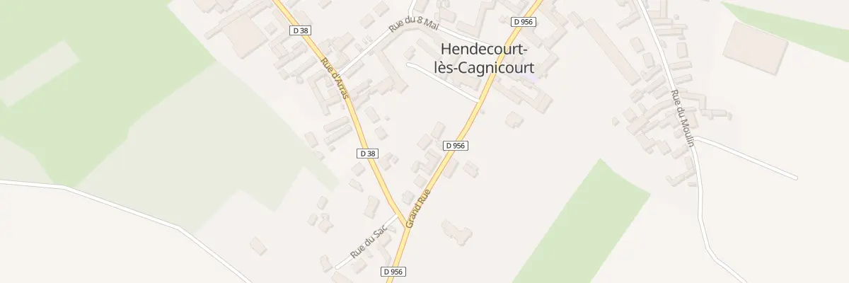 Plan du 58 Gr Grand Rue à Hendecourt-lès-Cagnicourt