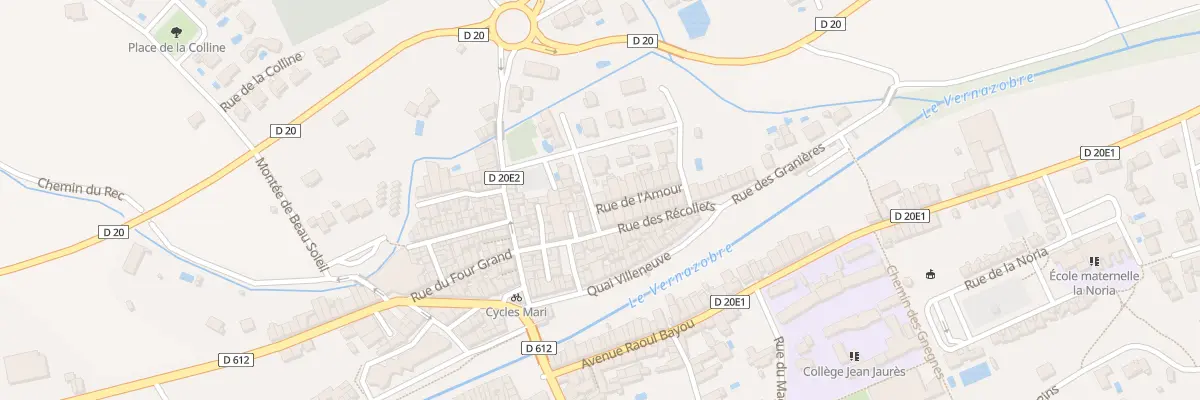 Plan du 1 Rue de l’Amour à Saint-Chinian