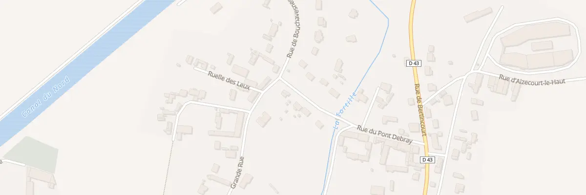 Plan du 2 Rue du Pont Debray à Allaines