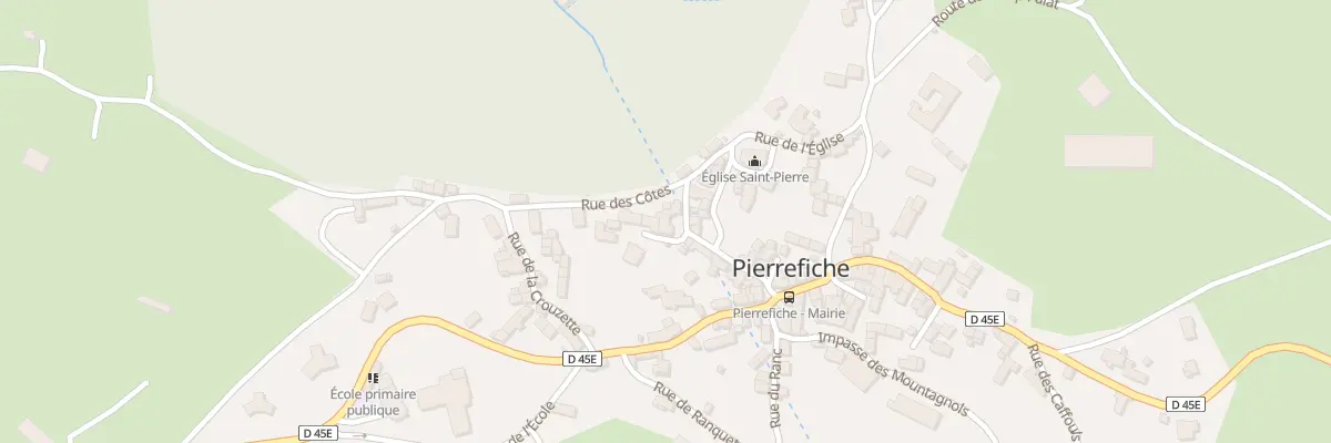 Plan du 5116 Pierrefiche d’Olt à Pierrefiche