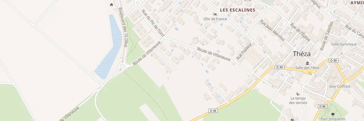 Plan du 17 Rue du Col de la Bataille à Théza