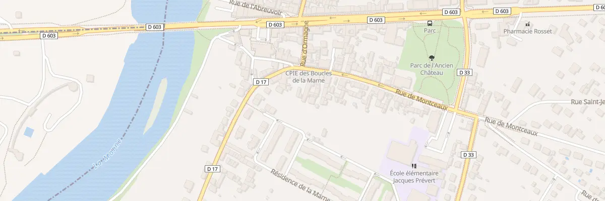 Plan du 2 Rue de Montceaux à Trilport