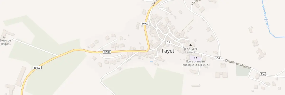 Plan du 5040 Fayet à Fayet