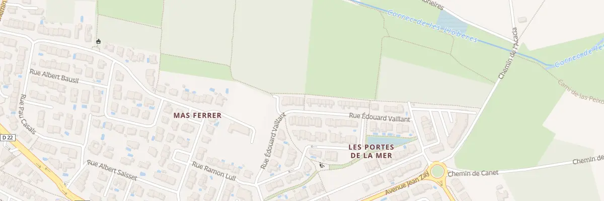 Plan du 42B Rue Edouard Vaillant à Cabestany