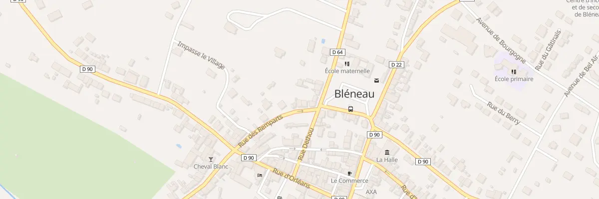 Plan du 15 Rue des Remparts à Bléneau
