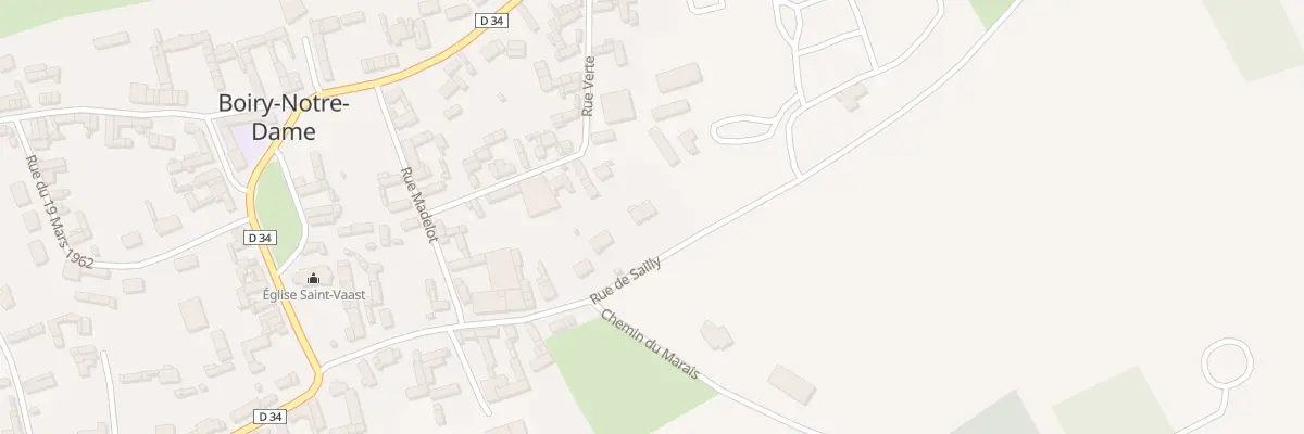 Plan du 13 Rue de Sailly à Boiry-Notre-Dame