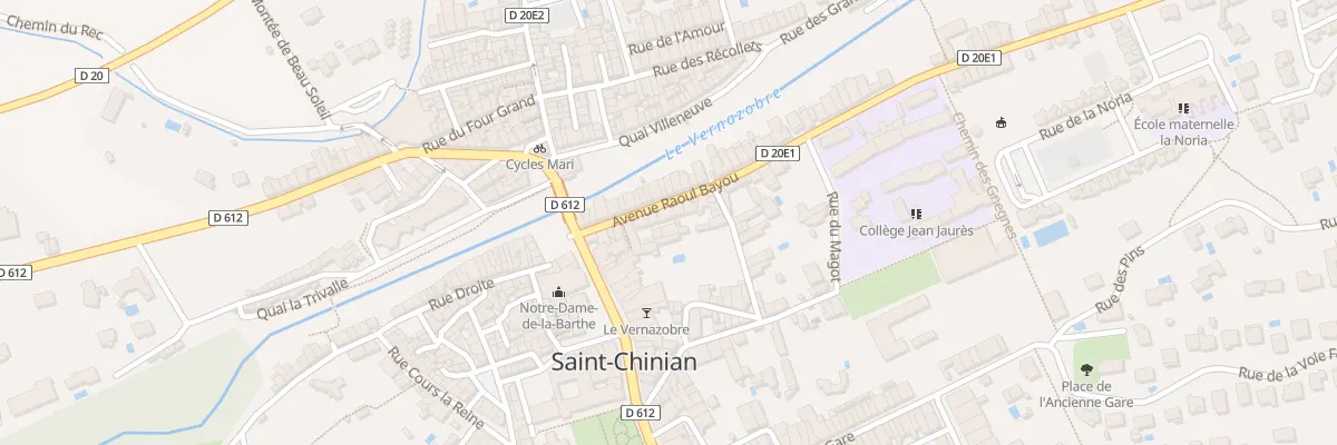 Plan du 16 Av Raoul Bayou à Saint-Chinian