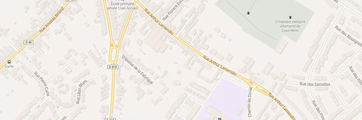 Plan du 36 Rue Arthur Lamendin à Courrières