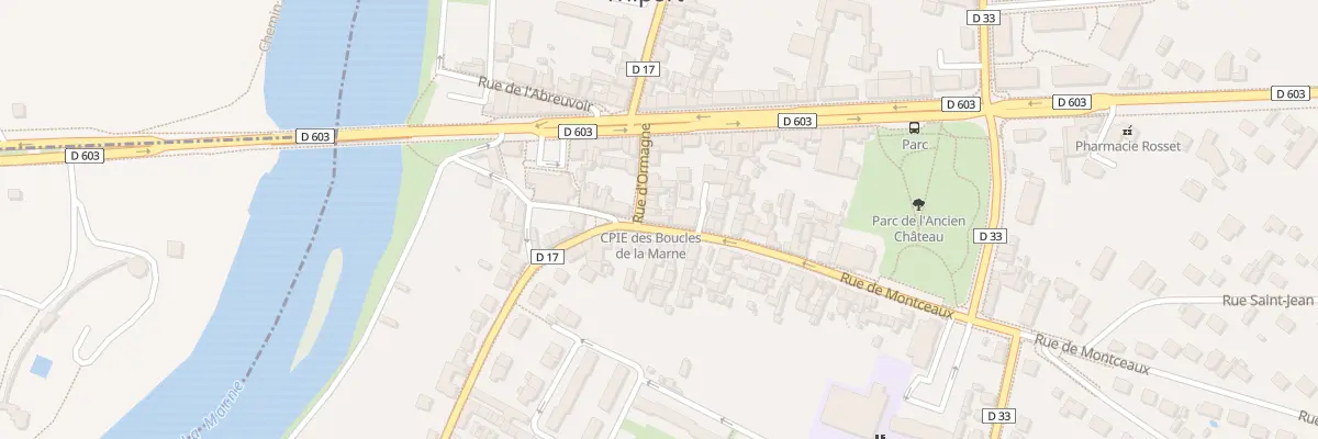 Plan du 1 Rue de Montceaux à Trilport