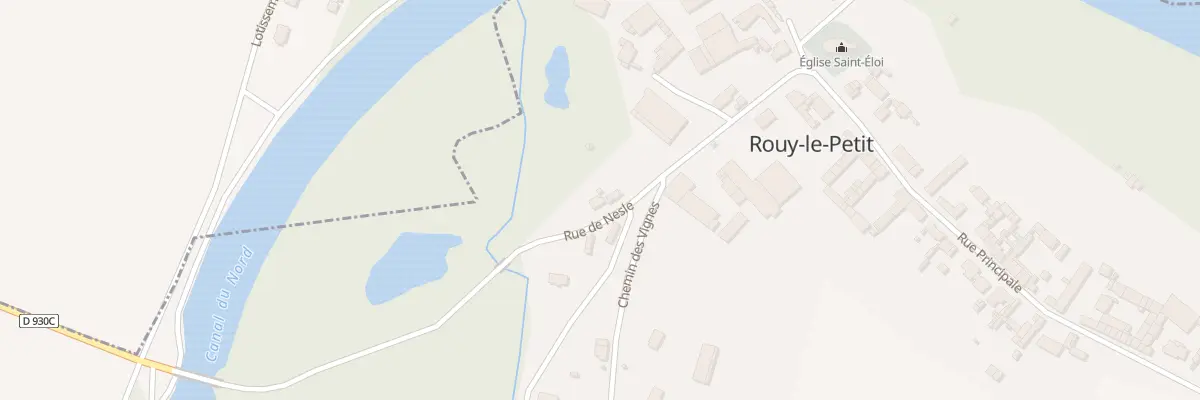 Plan du 1 Rue de Nesle à Rouy-le-Petit