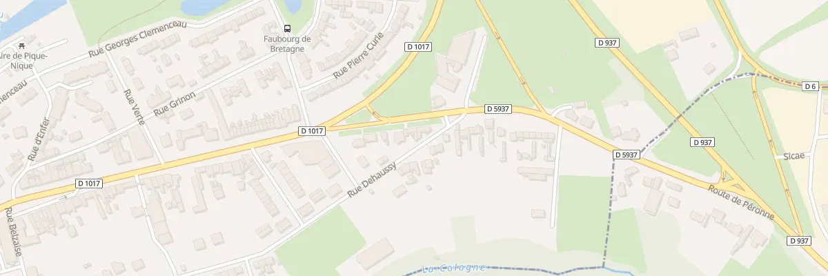 Plan du 80 Rue Faubourg de Bretagne à Péronne