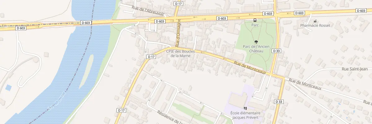 Plan du 10 Rue de Montceaux à Trilport