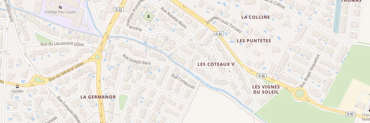 Plan du 16 Rue Gilbert Brutus à Cabestany