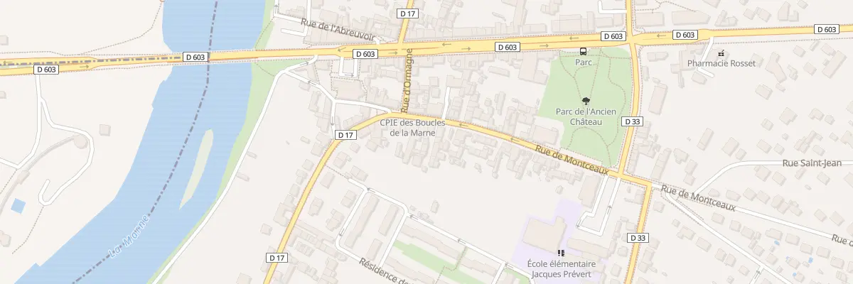 Plan du 8 Rue de Montceaux à Trilport