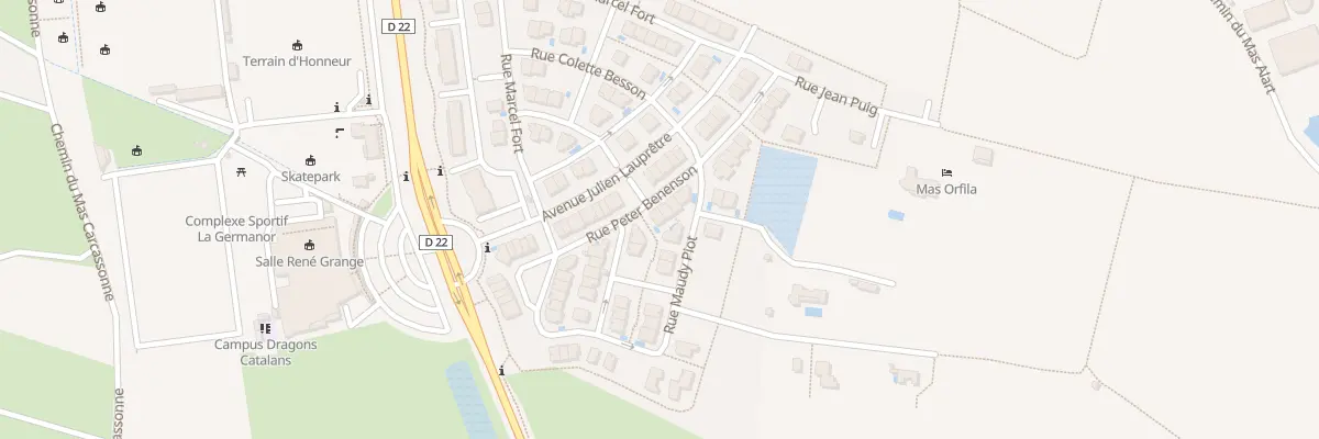 Plan du 2 Rue Péter Benenson à Cabestany